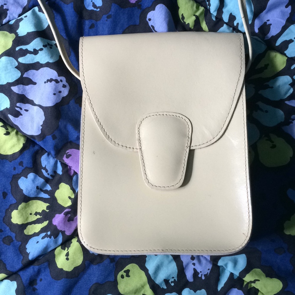 vintage nine west leather satchel bag